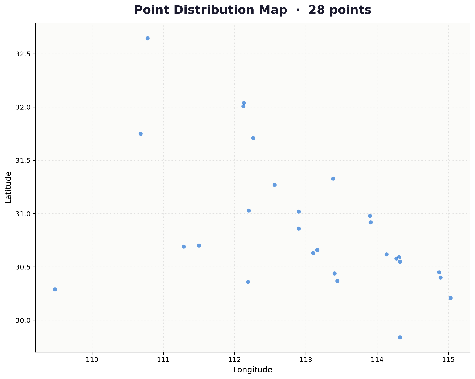 POI distribution map